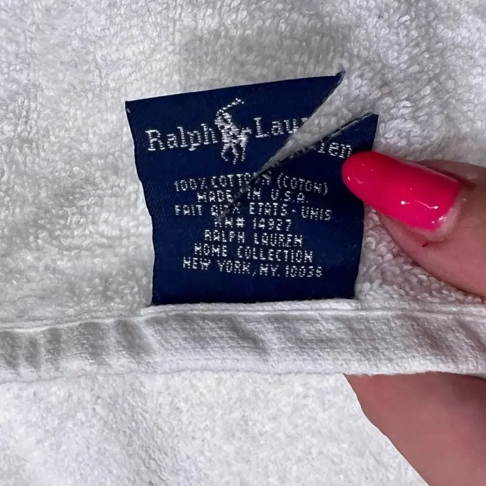 Ralph Lauren Vintage World Class Yachting Oversized Beach Towel FLAW 34 x 66